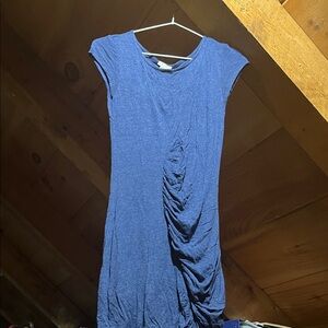Soft slim blue dress